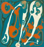 Matter Painting (Painting No. 8) by Ralph Balson, 1960, enamel on composition board, sold Jul 2022
