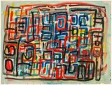 UNTITLED DRAWING #3 (TD 388), c.1953 – 56 by Tony Tuckson, gouache on paper, sold Jul 2022