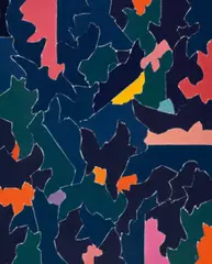 Midnight by David Aspden, 1988, oil on canvas, offered Jul 2022