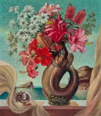 Summer At Pittwater by Adrian Feint, 1951, oil on canvas on compressed card, sold Jul 2022