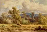 Pastoral by Louis Buvelot, 1871, watercolour on paper on card, sold Jul 2022