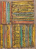Summer Stack by Rosalie Gascoigne, 1990, sawn soft drink crates on plywood mounted on board, sold May 2022