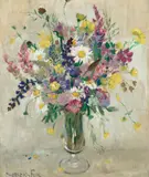 Wild Flowers by Ethel Carrick, oil on canvas, sold May 2022
