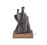 Family Group by Clifford Last, c.1962, bronze on timber base, sold May 2022