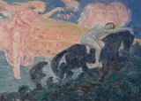Aurore Et Séléné by Rupert Bunny, c.1921, colour monotype, offered May 2022
