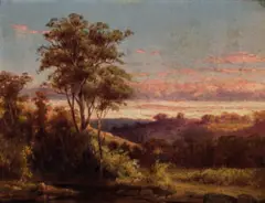In The Western District by Louis Buvelot, oil on academy board, sold May 2022