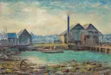 Williamstown Landscape by Frederick McCubbin, 1909, oil on canvas, sold Feb 2022