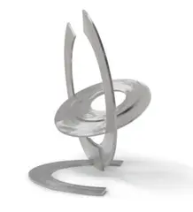 Planet by Inge King, 2009, stainless steel, sold Feb 2022