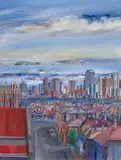 Winter Landscape, Melbourne by Michael Shannon, 1979, oil on canvas, sold Feb 2022