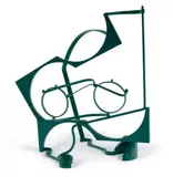 The Black Swann Of Trespass by Ron Robertson-Swann, 2001, welded and painted steel, sold Feb 2022