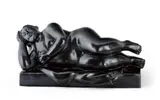 Reclining Woman (Donna Sdraiata) by Fernando Botero, 2009, bronze, sold Dec 2021