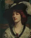 Portrait Of Thea Proctor by George Washington Lambert, 1905, oil on canvas, sold Dec 2021
