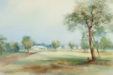 Homestead, New South Wales by Conrad Martens, c.1850, watercolour on paper, sold Dec 2021