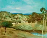 Palmer River, North Queensland by Ray Crooke, oil on canvas board, offered Dec 2021