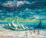 Lakatois, Koki by William Dobell, 1953, oil on composition board, sold Dec 2021