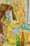 Still Life With Chair by Grace Cossington Smith, 1962, oil on composition board, sold Nov 2021