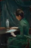 The Artist’S Sister Annette by Rupert Bunny, 1890, oil on panel, offered Nov 2021
