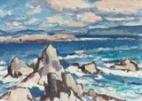 A Breezy Day, Iona by Samuel Peploe, c.1924, oil on canvas, sold Nov 2021