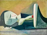 Sleeping Figure by Charles Blackman, 1959, oil on composition board, sold Nov 2021