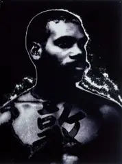 Sexy And Dangerous Ii by Brook Andrew, 1997, duclear print mounted on Perspex, sold Nov 2021