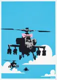 Happy Choppers by Banksy, 2003, colour screenprint, offered Nov 2021
