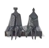 Sitting Figures In Robes Ii by Lynn Chadwick, 1980, bronze figures on a bronze base, sold Nov 2021