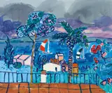 Landscape With Palms by Paul Augustin Aizpiri, oil on canvas, offered Nov 2021