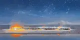 Autumn Night by Tim Storrier, 2009, oil on linen, sold Nov 2021