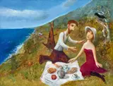 The Observers by Garry Shead, 2005, oil on Belgian linen, sold Nov 2021