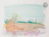 Sans titre by Franciszek Starowieyski, 1986, Mine de plomb et aquarelle, sold Sep 2025