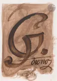 Gówno by Franciszek Starowieyski, 1995, Aquarelle (caput mortuum ?), sold Sep 2025
