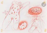Sans titre by Franciszek Starowieyski, 1988, Sanguine et mine de plomb, sold Sep 2025