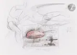 Sans titre by Franciszek Starowieyski, 1988, Mine de plomb et crayon de couleur, sold Sep 2025