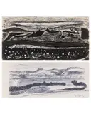 Les Monts Moyens, vers 1965 et 1969 by Henryk Hayden, Encre et gouache ; stylo bille, sold Sep 2025
