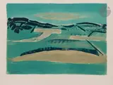 Paysage by Henryk Hayden, 1968, Lithographie rehaussée à la gouache, sold Sep 2025