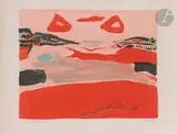 Paysage rouge by Henryk Hayden, Lithographie, sold Sep 2025