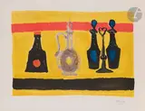 Nature morte à la nappe jaune by Henryk Hayden, Lithographie, sold Sep 2025