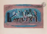 Le trio bleu by Henryk Hayden, 1969, Lithographie, sold Sep 2025