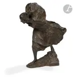 Le vent (Wiatr) [1899] by Wacław Szymanowski, Épreuve en bronze, sold Sep 2025