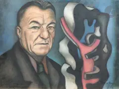 (Nadia KHODOSSIEVITCH-LÉGER, dite) Portrait de Fernand Léger à la by Nadia Léger, Pastel sur papier, sold Sep 2025