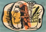 Composition au profil. 1948 by Fernand Léger, Lithographie, sold Sep 2025