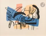 Nature morte aux fruits. 1948 by Fernand Léger, Lithographie (Mourlot imp, sold Sep 2025