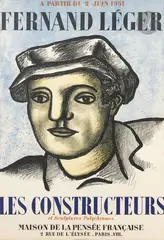 L’Ouvrier by Fernand Léger, Affiche pour une exposition de l’artiste « Les Constructeurs et sculptures polychromes » à, sold Sep 2025