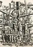 Les Constructeurs. 1953 by Fernand Léger, Aquatinte, sold Sep 2025