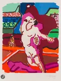 Tennis by Charles Lapicque, Lithographie en couleurs, sold Sep 2025