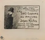 Dessin préparatoire à la publicité pour la parution des Soliloques du pauvre de Jehan Rictus dans la Revue le Canard Sauvage by Théophile Steinlen, 1903, Encre et crayon noir, sold Sep 2025