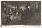 Paris la nuit. Couverture pour Jehan Rictus,Les Soliloques du pauvre, Paris, P. Sevin et Rey by Théophile Steinlen, 1903, Lithographie, sold Sep 2025