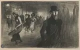 Paris la nuit. Couverture pour Jehan Rictus,Les Soliloques du pauvre, Paris, P. Sevin et Rey by Théophile Steinlen, 1903, Lithographie, sold Sep 2025