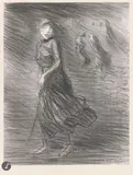 Ouvriers sortant de l’usine. Mai 1903 by Théophile Steinlen, Lithographie, sold Sep 2025