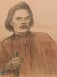 Maxime Gorki à mi-corps de face. 1905 by Théophile Steinlen, Lithographie, sold Sep 2025